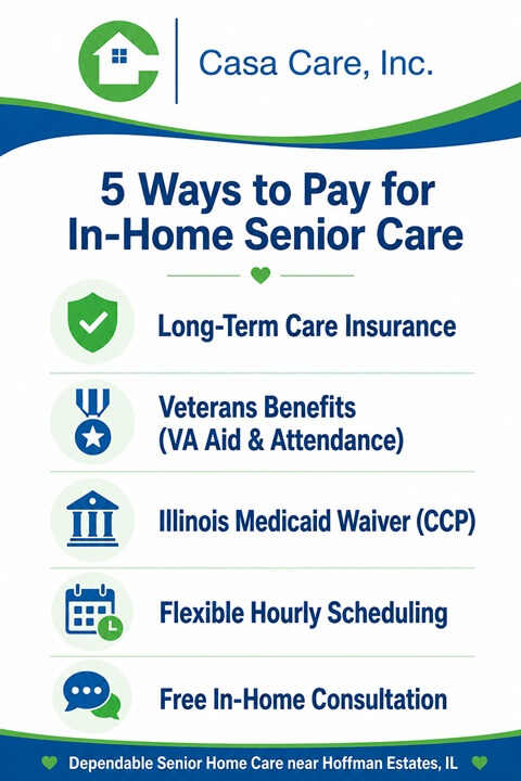5 ways to pay for in-home care in Hoffman Estates, IL