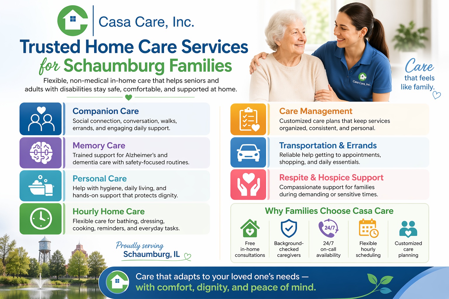 Trusted home care services for Schaumburg families